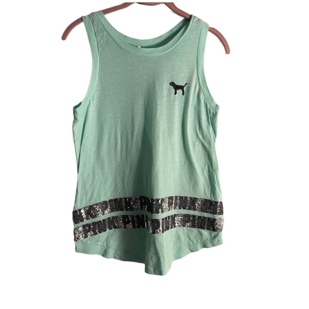 PINK Mint Green Top